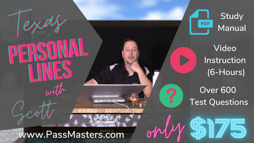 Texas Personal Lines Exam Prep with Scott